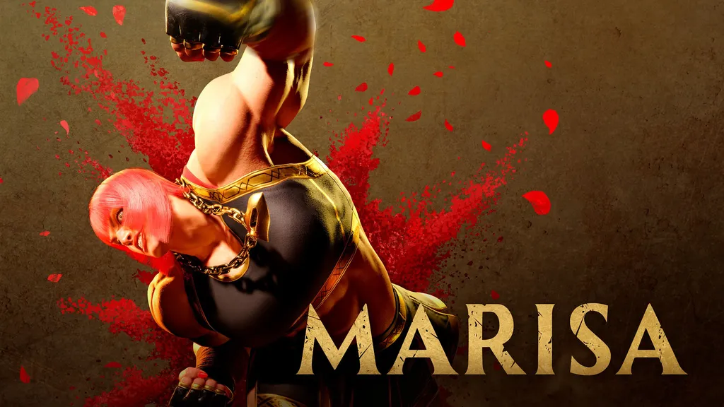 Marisa é uma wrestler com um estilo de luta lento, mas com golpes poderosíssimos (Imagem: Reprodução/Capcom)