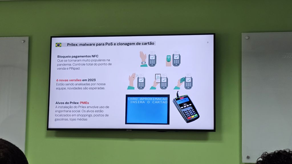 Conhecido desde janeiro de 2023, o Prilex atua gerando erros nos pagamentos via NFC, forçando a inserção do cartão e senha para roubar dados — seis novas versões estão sendo investigadas (Imagem: Renan da Silva Dores/Canaltech)