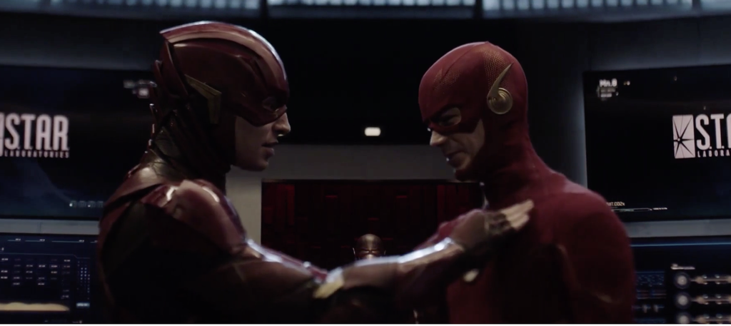 Flash encontrando Flash. Barry Allen encontrando Barry Allen (Foto: CW)