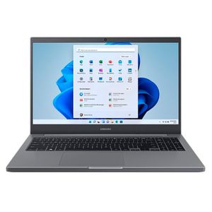 Notebook Samsung Book Intel Celeron Dual-Core, 4GB RAM, SSD 256GB, 15.6 Full HD, Windows 11 Home, Cinza - NP550XDA-KP3BR
