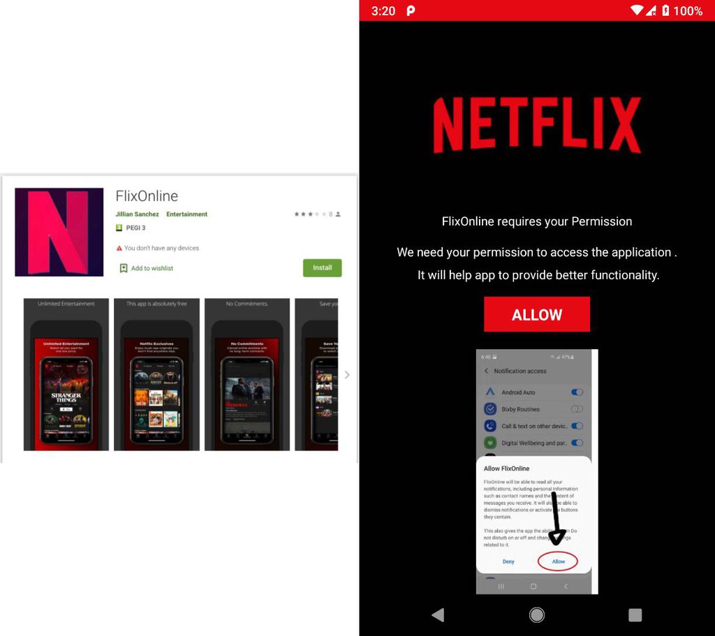 App falso da Netflix era usado para roubar dados no Android