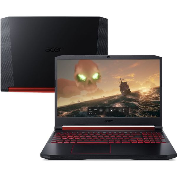Notebook Gamer Acer Aspire Nitro 5 AN515-54-574Q 9ª Intel Core i5 8GB (GeForce GTX1650 com 4GB) 512GB SSD 15.6" Endless Os - Preto e Vermelho [CUPOM]