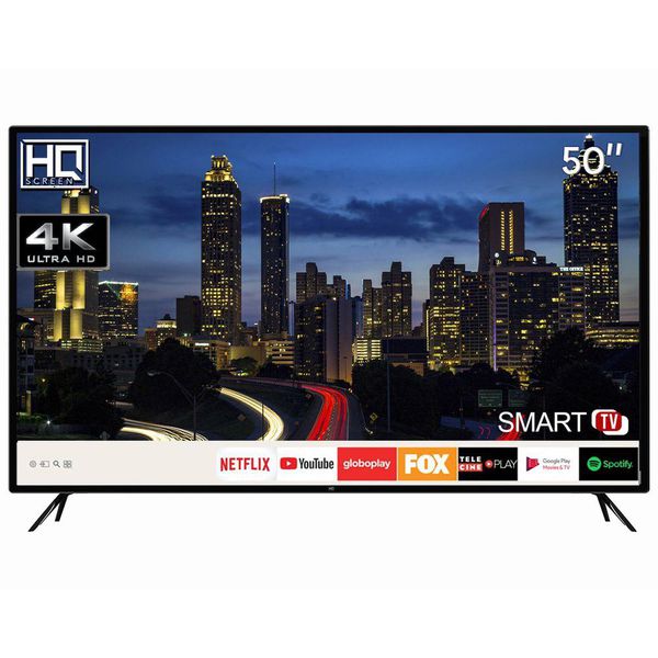 Smart TV HQ Led 50'' Ultra HD 4K 3 HDMI 2 USB Wi-Fi