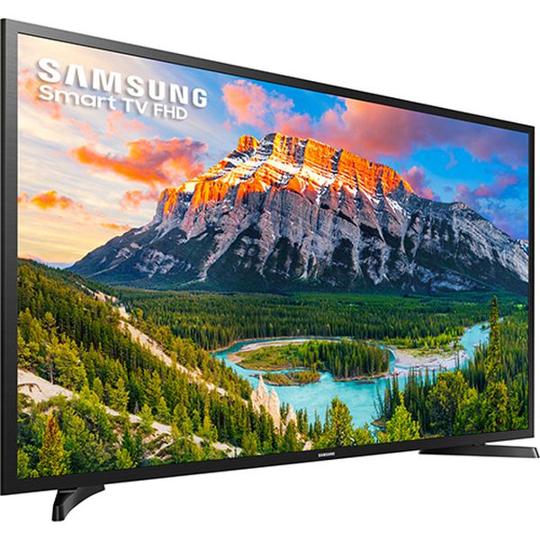 Smart TV LED 43" Samsung 43J5290 Full HD com Conversor Digital 2 HDMI 1 USB Wi-Fi Screen Mirroring + Web Browser - Preta [CUPOM]