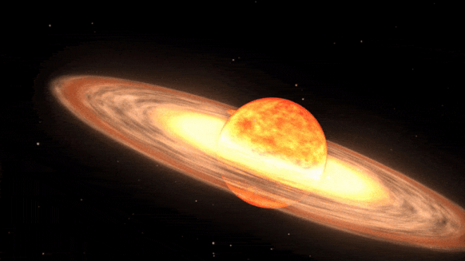 T. Coronae Borealis é um sistema estelar formado por dois objetos — e um deve explodir em breve (Imagem: Reprodução/NASA)