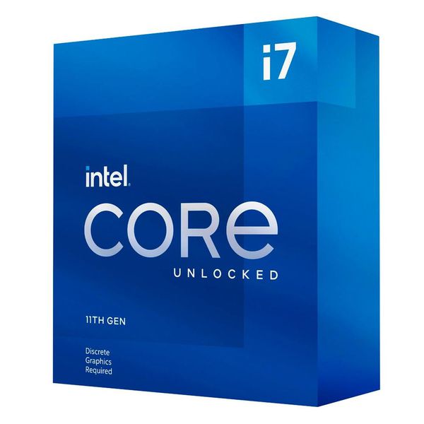 Processador Intel Core i7-11700KF 11ª Geração, Cache 16MB, 3.6 GHz (4.9GHz Turbo), LGA1200 - BX8070811700KF