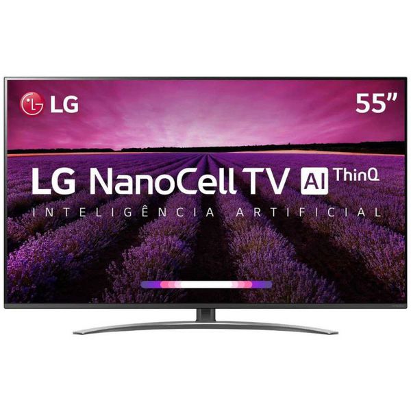 Smart TV LED 55" LG 55SM8100 Ultra HD 4K Nanocell com Conversor Digital 4 HDMI 3 USB Wi-Fi 240Hz [CUPOM]