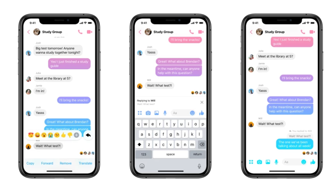 Messenger ganha recurso de resposta a mensagens, tal como no WhatsApp