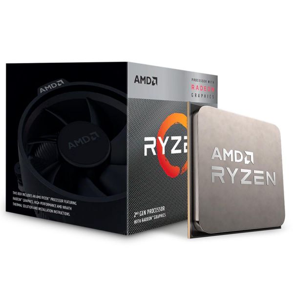 Processador AMD Ryzen 5 3400G, Cache 6MB, 3.7GHz (4.2GHz Max Turbo), AM4 - YD3400C5FHBOX | KaBuM!