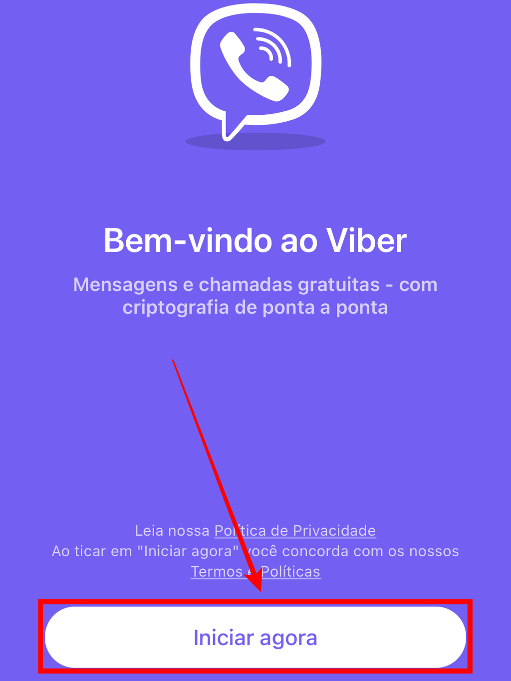 Agora vamos aprender a como criar uma vonta no Viber. É bem simples e leva apenas alguns segundos (Captura de tela: Caio Carvalho/Canaltech)
