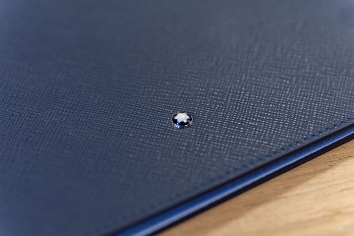 Montblanc Digital Paper (Mystic Black) + Capa de Couro Azul