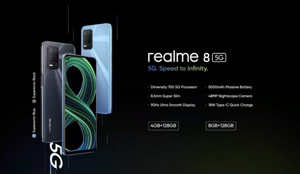 Realme 8 5G (Imagem: Reprodução/Realme)