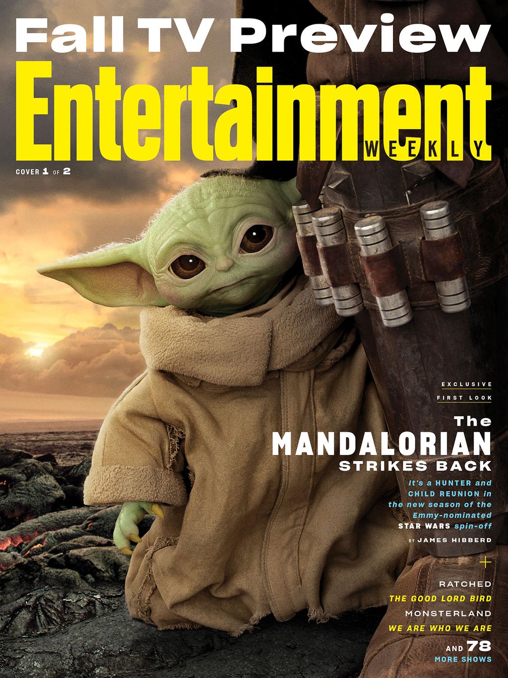 Bebê Yoda/a Criança na segunda temporada, que chega em outubro (Imagem: Reprodução / Entertainment Weekly)