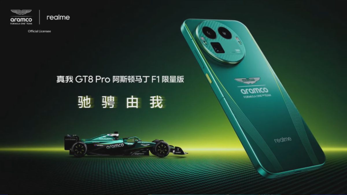 Realme revela top de linha com design da Aston Martin para F1