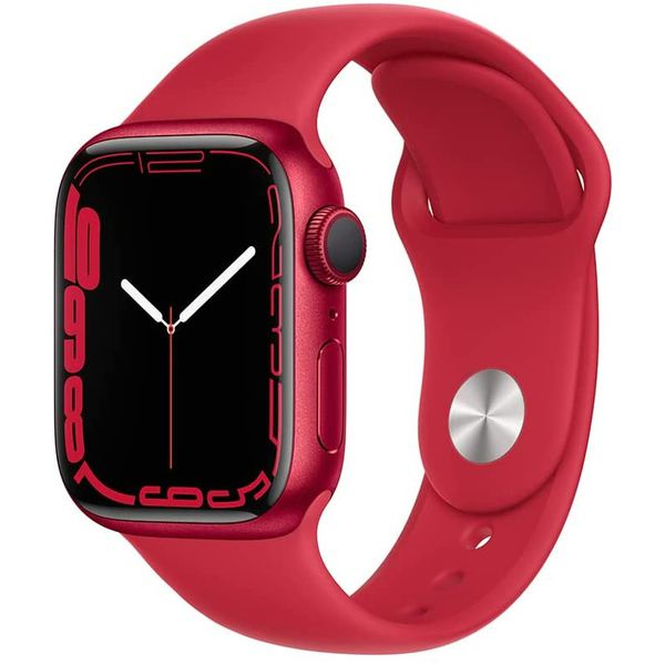 Apple Watch Series 7 GPS, Caixa em alumínio PRODUCT(RED) de 41 mm com Pulseira esportiva PRODUCT(RED)