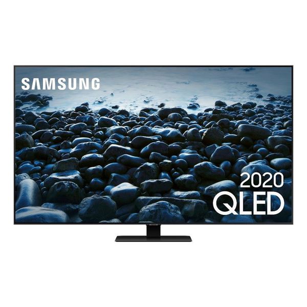 Samsung Smart TV 55" QLED 4K 55Q80T, Pontos Quânticos, Modo Game, Som em Movimento, Alexa built in, Borda Infinita, Modo Ambiente 3.0, Controle Único [CUPOM + PIX]
