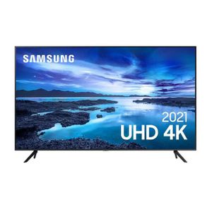 Samsung Smart TV 65" UHD 4K 65AU7700, Processador Crystal 4K, Tela sem limites, Visual Livre de Cabos, Alexa built in, Controle Único