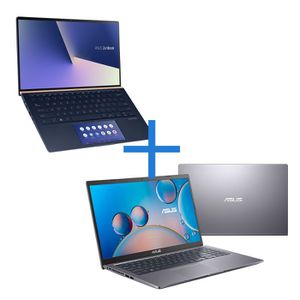 Notebook ASUS Zenbook UX434FAC-A6340T Azul Escuro + Notebook ASUS X515JF-EJ214T Cinza