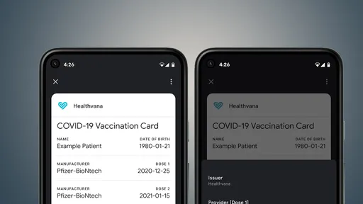 Android poderá guardar versão digital do cartão de vacina da COVID-19