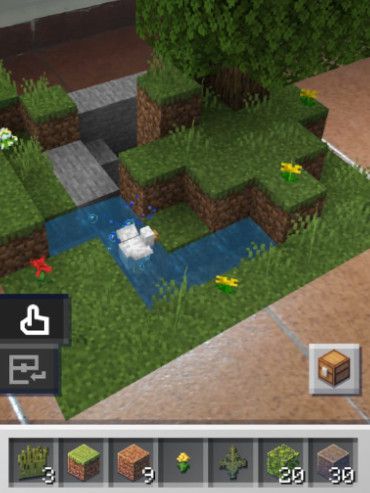 Edite os cenários do Minecraft Earth com a realidade aumentada (Captura de tela: Matheus Bigogno)