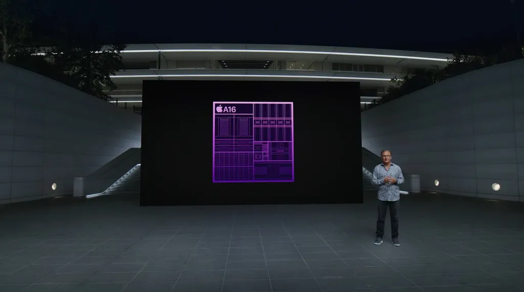 Apple leva A16 Bionic à dupla premium e aposta no chip do ano anterior para a dupla comum (Imagem: Reprodução/Apple)