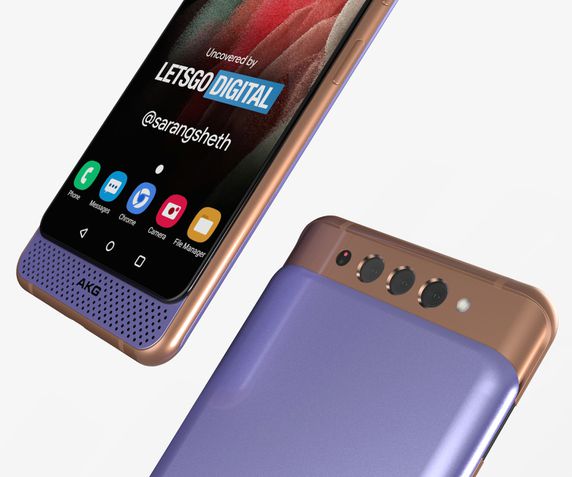 Renderização do suposto Galaxy A82 5G
