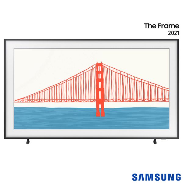 Smart TV Samsung The Frame QLED 4K 55", Slim Frame, com Modo Arte, Molduras Customizáveis e Conexão Única - 55LS03A
