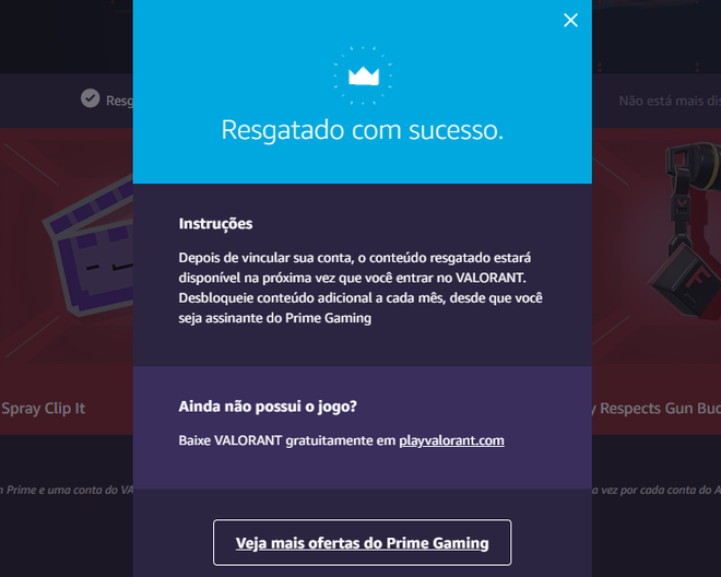 Prime Gaming: Como resgatar itens grátis para LoL, Valorant e mais jogos na  Twitch - Millenium