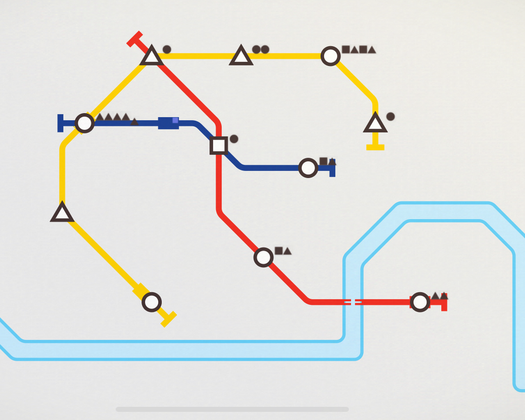 Mini Metro+, do Apple Arcade. Captura de tela: Lucas Wetten (Canaltech)