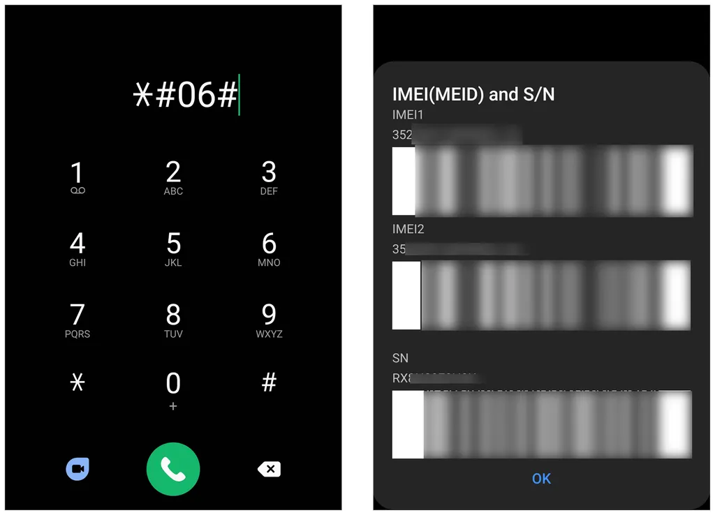 Disque o código para encontrar o IMEI no celular (Imagem: Captura de tela/André Magalhães/Canaltech)