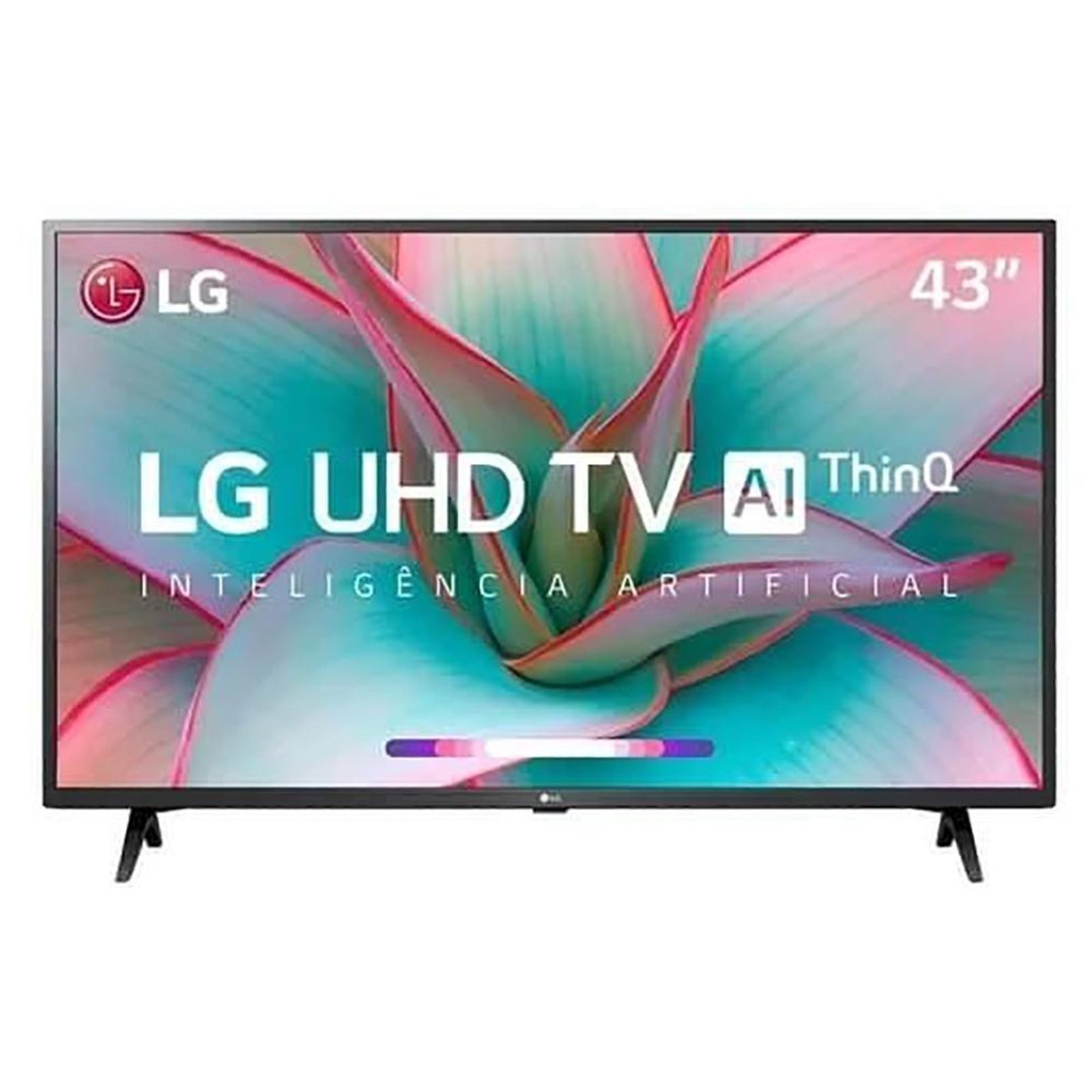 Smart TV LG 43 Polegadas 4K UHD 43UN7300PSC HDR AI ThinQ Alexa Ceramic