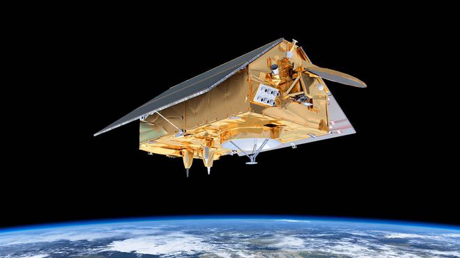 O maior satélite de observação da Terra, o Sentinel-6, desenvolvido pela NASA e ESA, foi lançado em novembro de 2020 (Imagem: Reprodução/NASA)