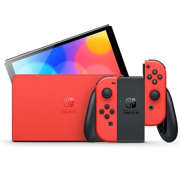 Console Nintendo Switch Oled Red Mario Edição Especial | CUPOM