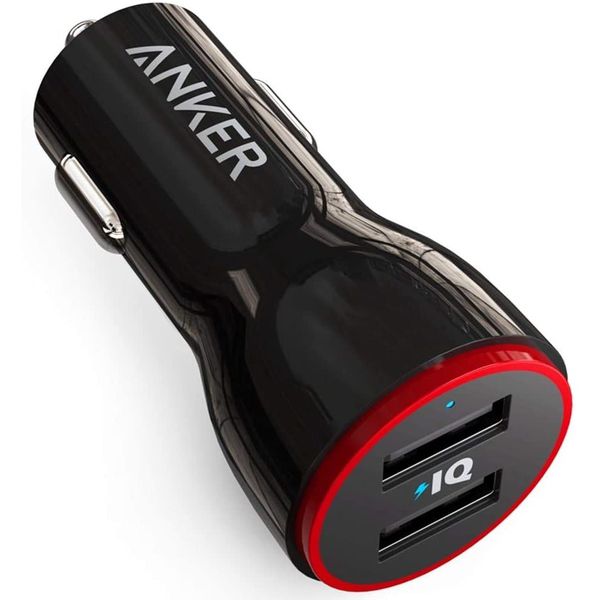 Carregador Veicular Anker PowerDrive 2 portas USB 24W de potência