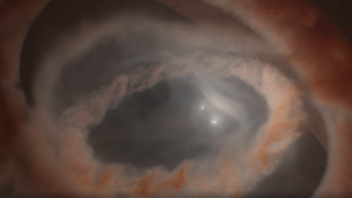 Inédito! Este exoplaneta gigante gasoso parece orbitar três estrelas