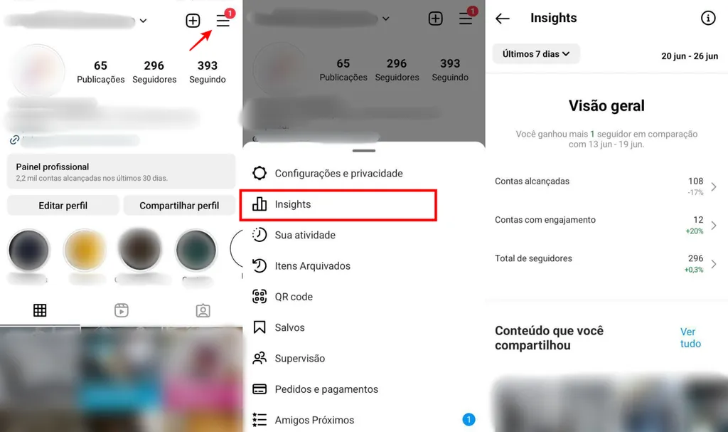É possível ver insights e informações avançadas de um Reels no Instagram (Imagem: Captura de tela/Fabrício Calixto/Canaltech)