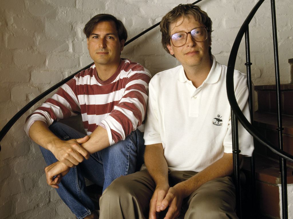 Steve Jobs e Bill Gates