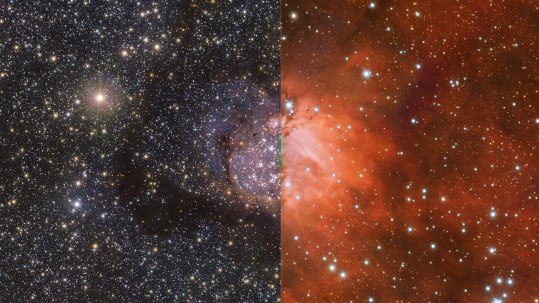 Inúmeras estrelas aparecem atrás da poeira desta nebulosa em nova foto ...