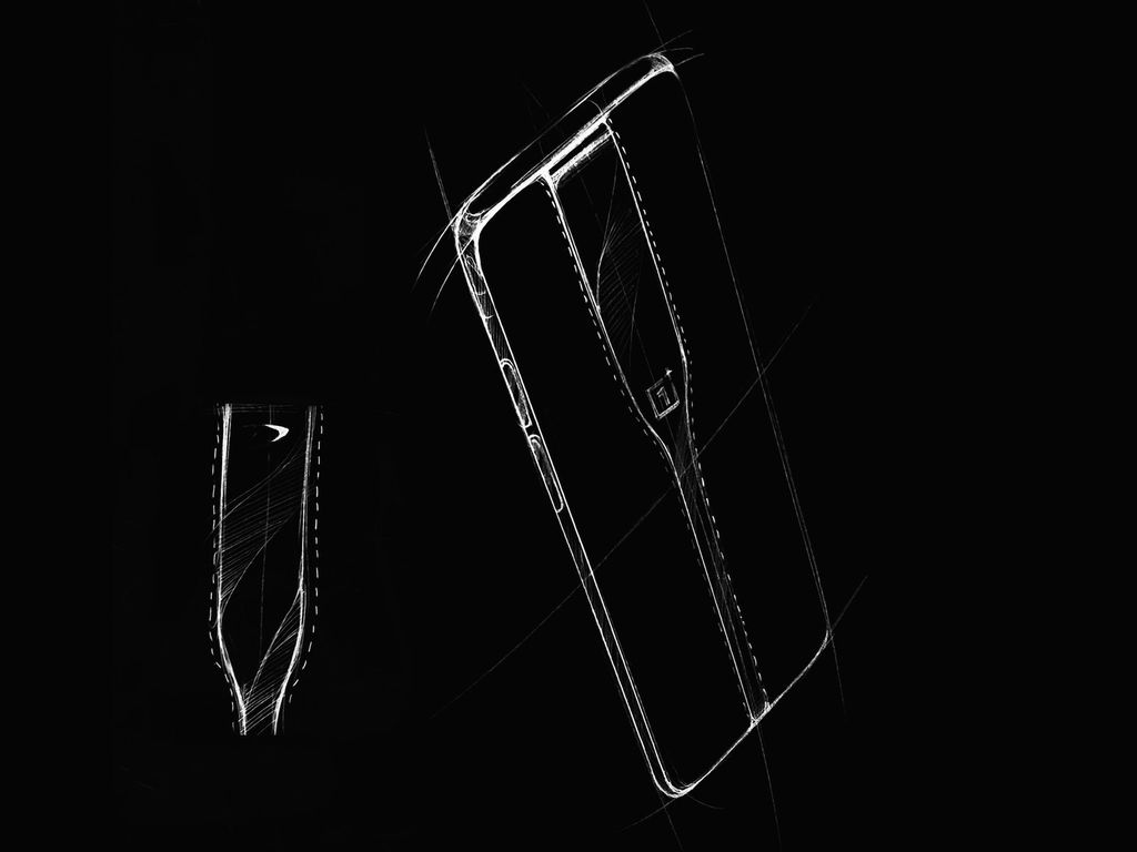 Rascunho do design traseiro do OnePlus Concept One (Imagem: Divulgação/OnePlus)