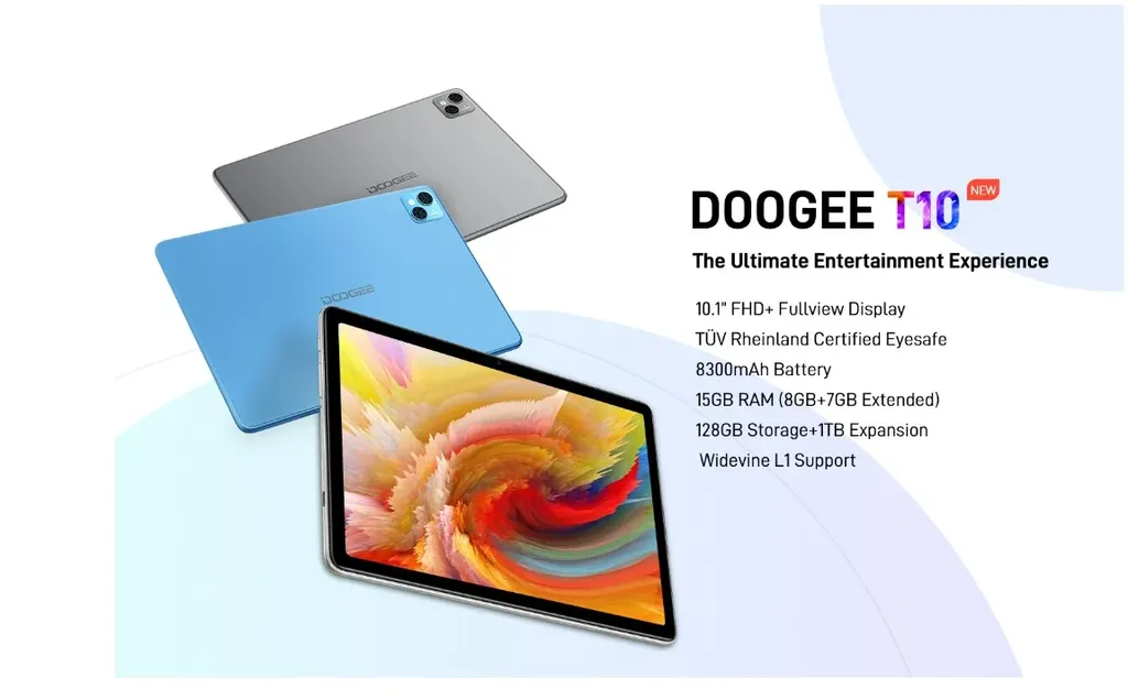 Doogee T10 tem design de iPad e preço baixo (Imagem: Divulgação/Doogee)