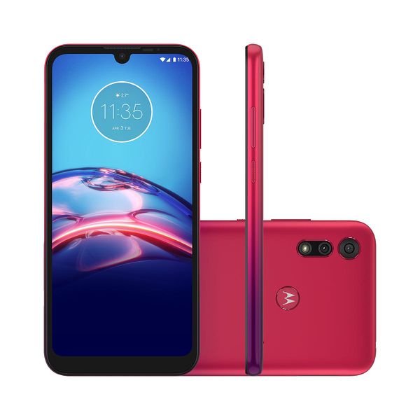 Smartphone Motorola Moto E6S 32GB Vermelho Magenta Tela 6.1 Pol. Câmera 13MP Selfie 5MP Dual Chip Android 9.0 [À VISTA]