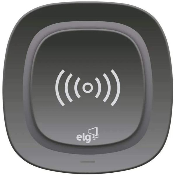 Carregador Wireless De Mesa Para Celular Tecnologia Qi Preto Wq1Bk Elg