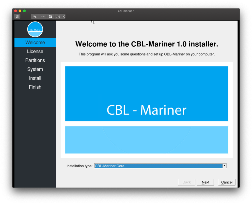 O processo de instalação do CBL-Mariner é bem acessível (Imagem: Reprodução/Juan Manuel Rey)