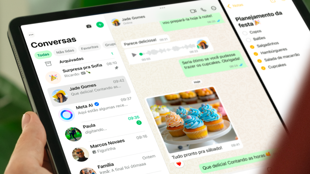 WhatsApp ganha app para iPad (foto) e Apple Watch (Imagem: Divulgação/Meta)