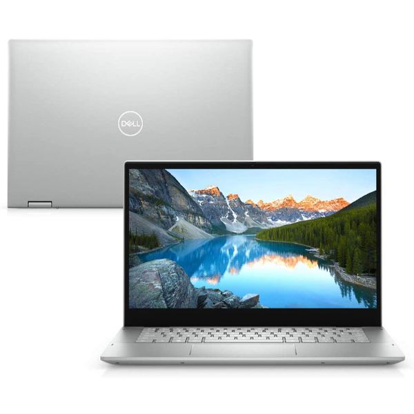 Notebook 2 em 1 Dell Inspiron 5406-OSC10S 14" Touch 11ª G Intel Core i3 4GB 128GB SSD Windows 11 McAfee + Complete Care