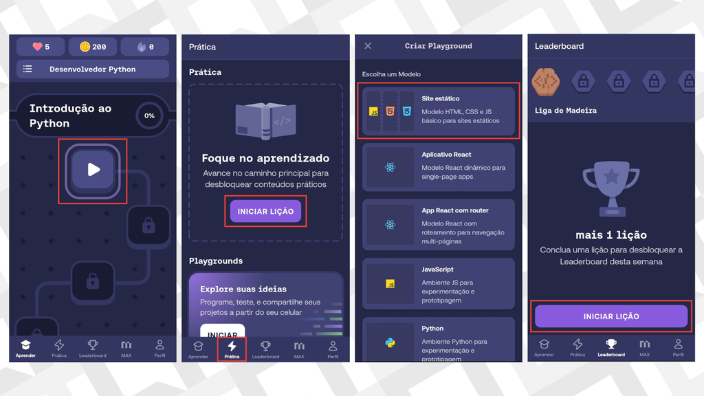 Capturas de tela do app Mimo