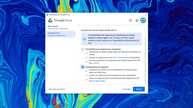 Como sincronizar o Google Drive com pastas do seu computador