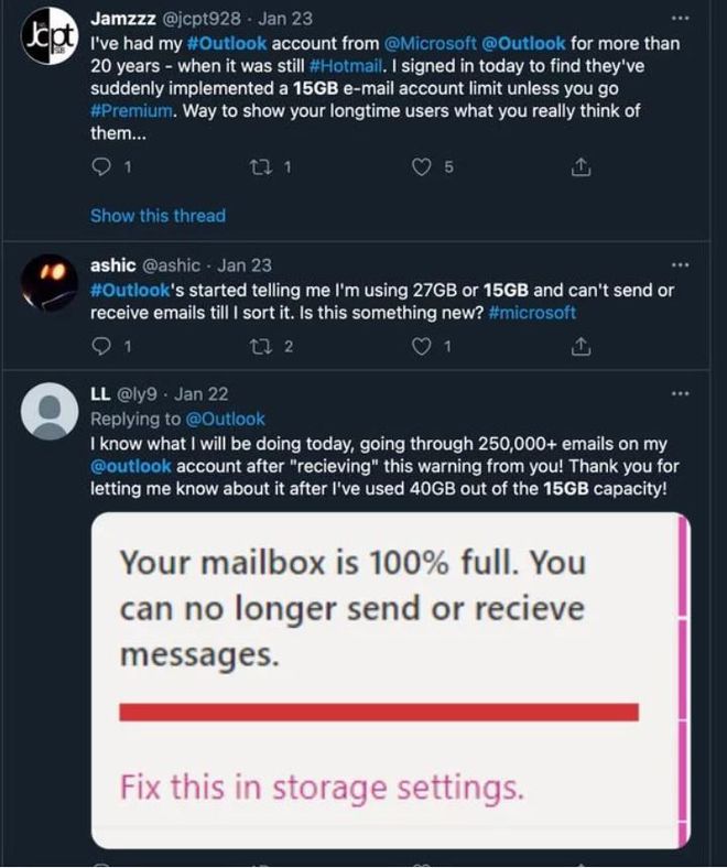 Microsoft pode exigir assinatura para usuário manter e-mails antigos do Hotmail