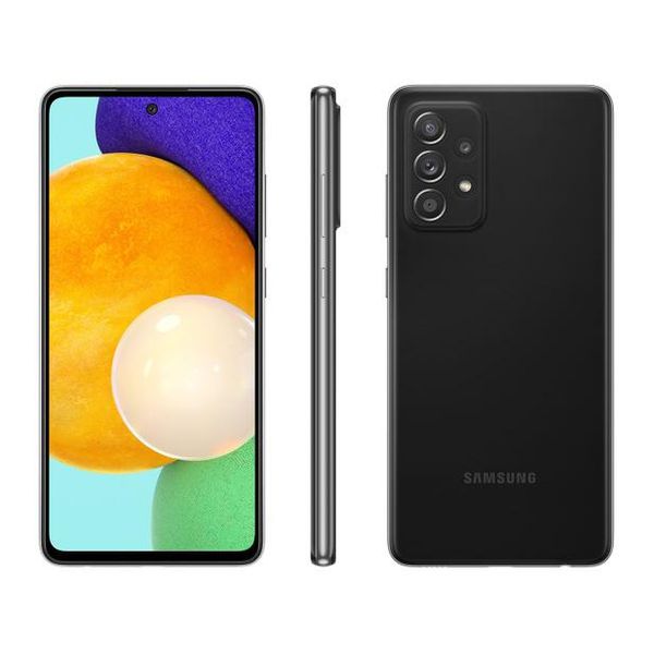 Smartphone Samsung Galaxy A52 128GB Preto 4G - 6GB RAM Tela 6,5” Câm. Quádrupla + Selfie 32MP [CUPOM]