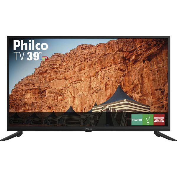TV LED 39 Philco PTV39F61D HD com Conversor Digital Integrado 2 HDMI 2 USB Recepção Digital [BOLETO]